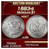1883-s Morgan Dollar $1 au58 SEGS