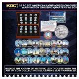 28 Pc Set Historic American Lighthouses Colorized