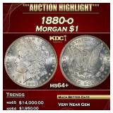 1880-o Morgan Dollar $1 ms64+ SEGS