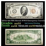 1934A $10 FRN Hawaii WWII Emergency Currency Grade