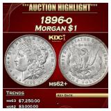 1896-o Morgan Dollar $1 ms62+ USCG