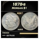 1878-s Morgan Dollar $1 Grades ms64