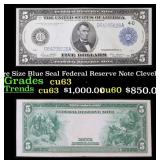 1914 $5 Large Size Blue Seal Federal Reserve Note