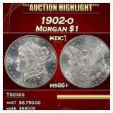 1902-o Morgan Dollar $1 ms66+ SEGS