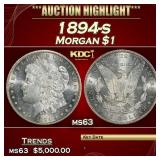1894-s Morgan Dollar $1 ms63 USCG