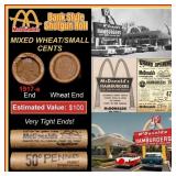 Lincoln Wheat Cent 1c Mixed Roll Orig Brandt McDon