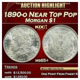 1890-o Morgan Dollar Near Top Pop $1 ms65+ SEGS