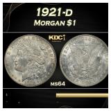 1921-d Morgan Dollar $1 Grades ms64