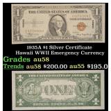 1935A $1 Silver Certificate Hawaii WWII Emergency