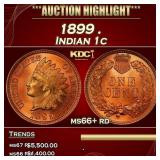 1899 Indian Cent . 1c ms66+ rd SEGS