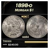 1898-o Morgan Dollar $1 Grades ms64