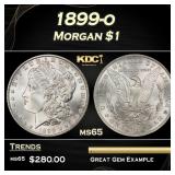 1899-o Morgan Dollar $1 Grades ms65