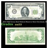 1934 $100 Green Seal Federal Reserve Note Clevelan