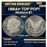 1884-p Morgan Dollar TOP POP! $1 ms66 dmpl SEGS