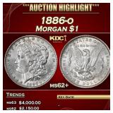 1886-o Morgan Dollar $1 ms62+ USCG