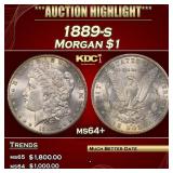 1889-s Morgan Dollar $1 ms64+ SEGS