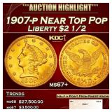 1907-p Gold Liberty Quarter Eagle Near Top Pop $2