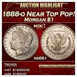 1888-o Morgan Dollar Near Top Pop! $1 ms66+ SEGS
