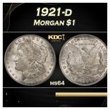 1921-d Morgan Dollar $1 Grades ms64
