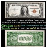 **Star Note** 1935A $1 Silver Certificate Hawaii W