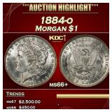 1884-o Morgan Dollar $1 ms66+ SEGS