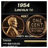 1954 Proof Lincoln Cent 1c pr67+ rd cam SEGS