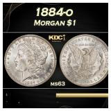 1884-o Morgan Dollar $1 Grades ms63