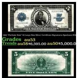 1923 $5 Large Size Silver Certificate "Porthole No