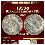 1930-s Standing Liberty Quarter 25c ms65+ fh SEGS
