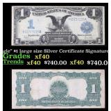 1899 $1 large size Silver Certificate "Black Eagle