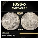 1898-o Morgan Dollar $1 Grades ms64