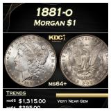 1881-o Morgan Dollar $1 Grades ms64+
