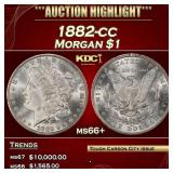 1882-cc Morgan Dollar $1 ms66+ SEGS