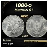 1880-o Morgan Dollar $1 Grades ms63