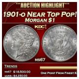 1901-o Morgan Dollar Near Top Pop! $1 ms67 SEGS