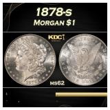 1878-s Morgan Dollar $1 Grades ms62