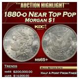 1880-o Morgan Dollar Near Top Pop $1 ms65+ SEGS
