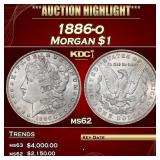 1886-o Morgan Dollar $1 ms62 USCG