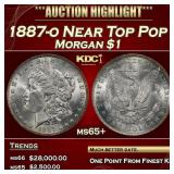 1887-o Morgan Dollar Near Top Pop $1 ms65+ SEGS