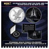 US Space Force USSF 1oz Pure .999 Fine Silver Eagl
