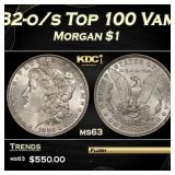 1882-o/s Top 100 Morgan Dollar Vam-3 $1 Grades ms6