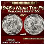 1946-s Walking Liberty Half Dollar Near Top Pop 50