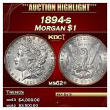1894-s Morgan Dollar $1 ms62+ USCG
