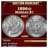1896-o Morgan Dollar $1 ms62+ USCG