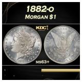 1882-o Morgan Dollar $1 Grades ms63+