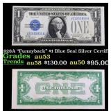 1928A $1 Blue Seal Silver Certificate "Funnyback"