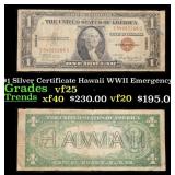 1935A $1 Silver Certificate Hawaii WWII Emergency