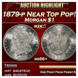 1879-p Morgan Dollar Near Top Pop! $1 ms66+ SEGS