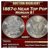 1887-o Morgan Dollar Near Top Pop $1 ms65+ SEGS