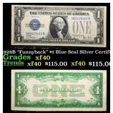 1928B $1 Blue Seal Silver Certificate "Funnyback"